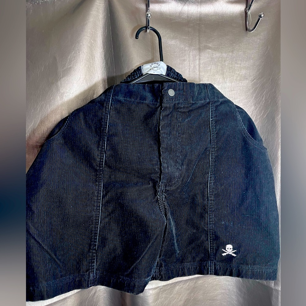 Goods Surfsidesupply XL Black Men’s Corduroy Short w/Skeleton, New w/o Tags